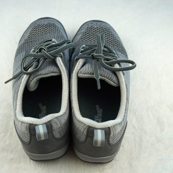 OrthoFeet Palma Gray Knit Sneakers Womens 7.5 Wide‎ Comfort Orthopedic Shoes - Picture 4 of 10